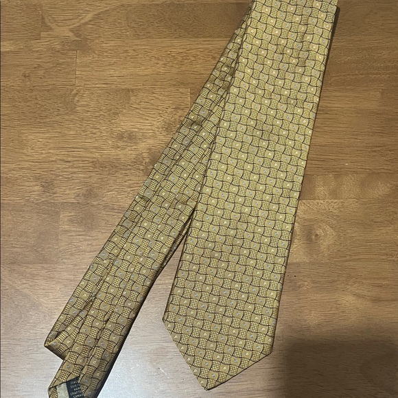 Dior Other - Dior Signature Gold and Black Patterned Tie,‎ 100% Italian Silk